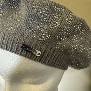 Calvin Klein Embellished Beret
